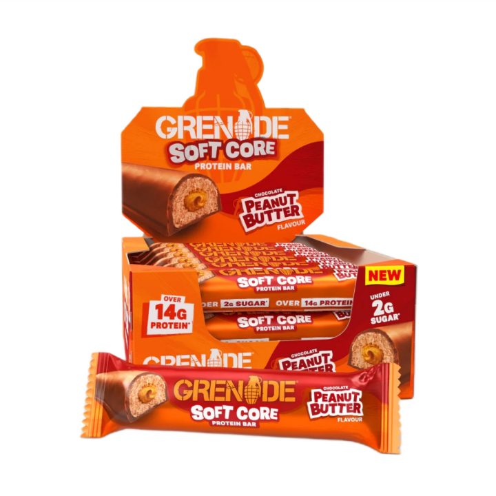 Soft Core Protein Bars, Chocolate Peanut Butter - 12 x 50g