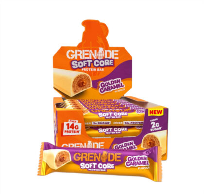 Soft Core Protein Bars, Golden Caramel - 12 x 50g