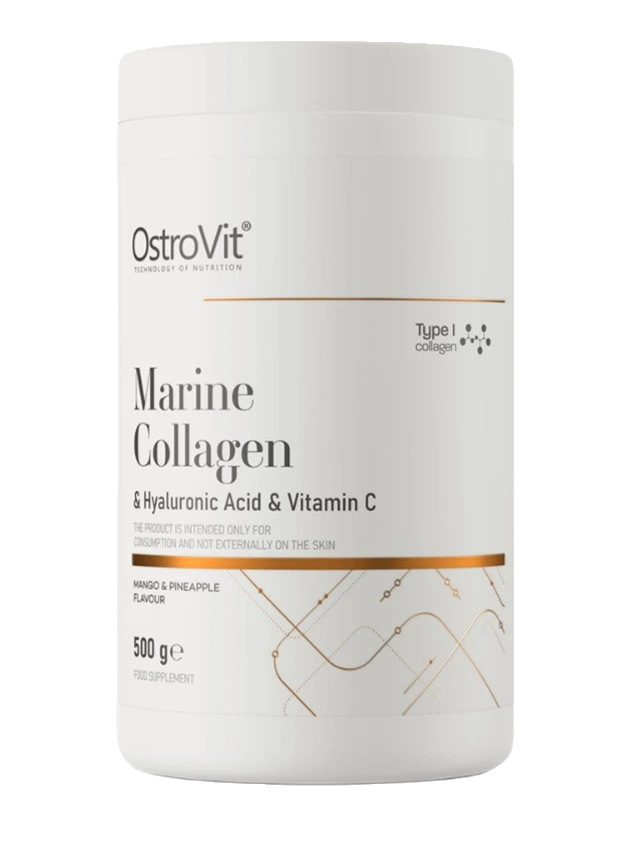 Marine Collagen & Hyaluronic Acid & Vitamin C, Mango & Pineapple - 500 grams