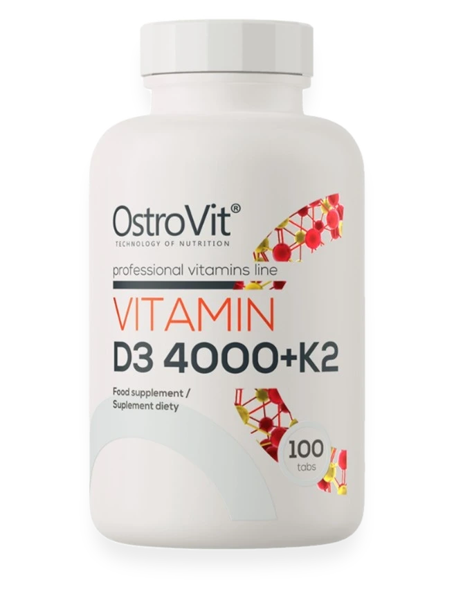 Vitamin D3 4000 + K2 - 100 tablets