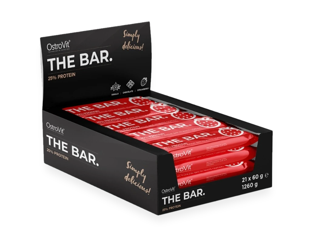 The Bar 25% Protein, Strawberry - 21 x 60g