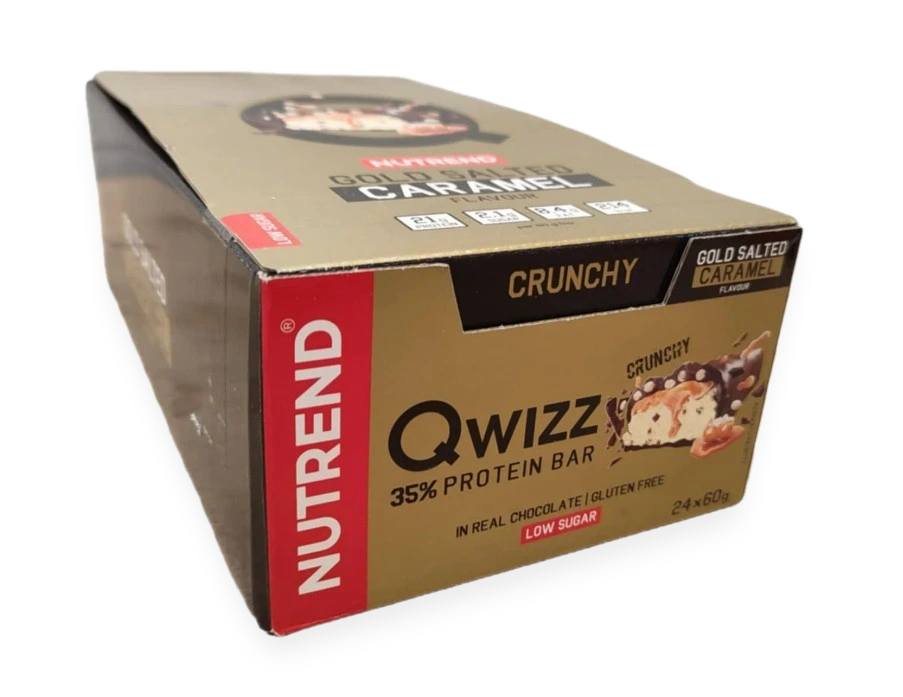 Qwizz 35% Protein Bar, Gold Salted Caramel - 24 x 60g