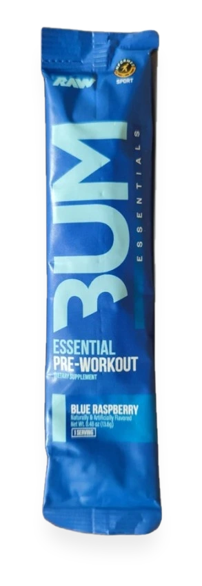 CBUM Essential Pre-Workout, Blue Raspberry - 13.6 grams (1 serving)