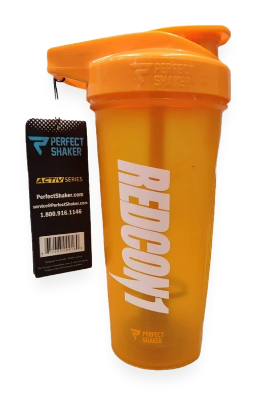 Redcon1 Shaker, Orange/White - 600 ml.