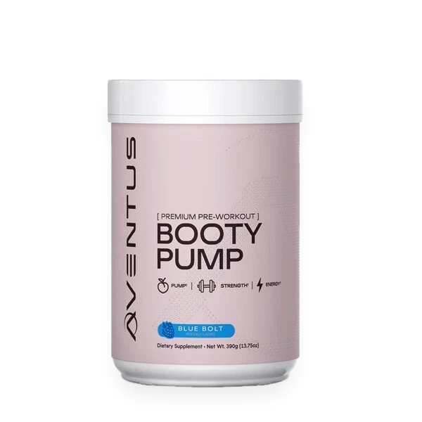 Booty Pump - Premium Pre-Workout, Blue Bolt - 390 grams