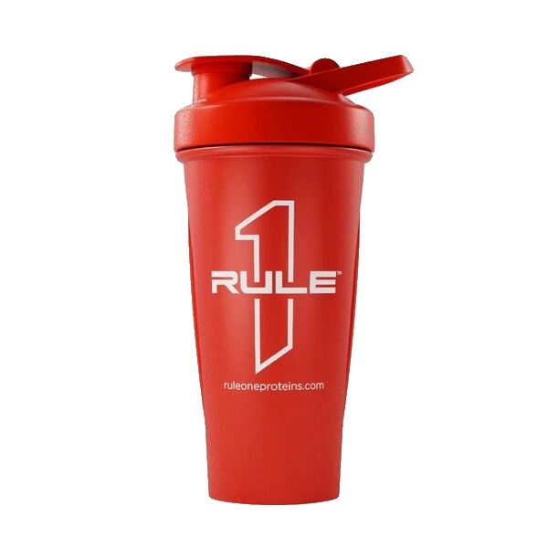 R1 Outlined Logo Shaker Cup, Red - 600 ml.
