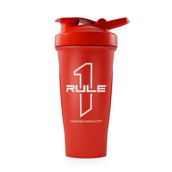 R1 Outlined Logo Shaker Cup, Red - 600 ml.