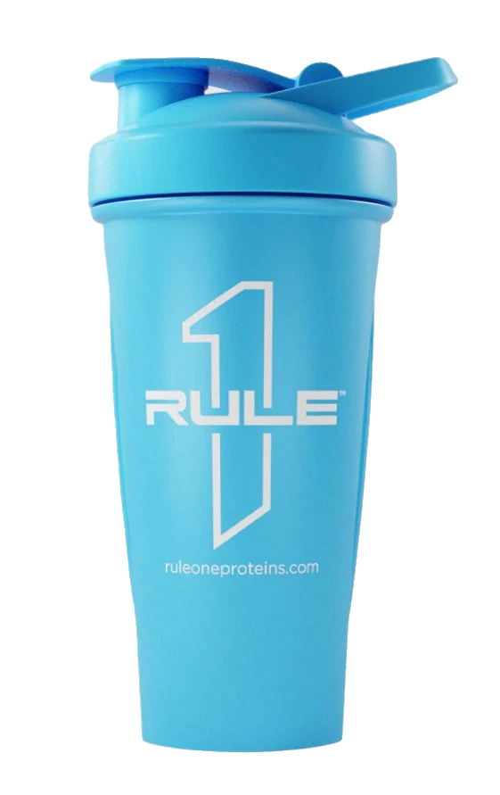 R1 Outlined Logo Shaker Cup, Blue - 600 ml.