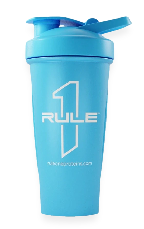 R1 Outlined Logo Shaker Cup, Blue - 600 ml.