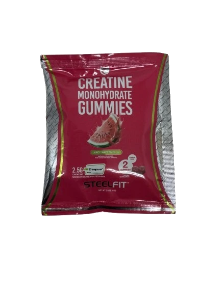 Creatine Monohydrate Gummies, Juicy Watermelon - 2 gummies (1 serving)