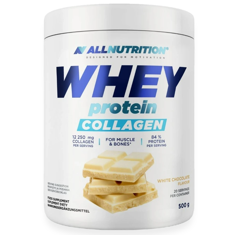 Whey Protein Collagen, White Chocolate - 500 grams