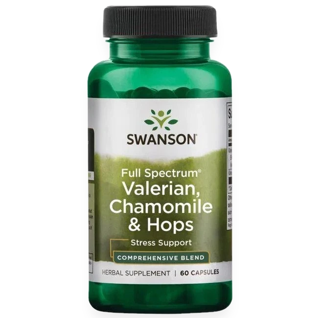 Full Spectrum Valerian, Chamomile & Hops - 60 caps