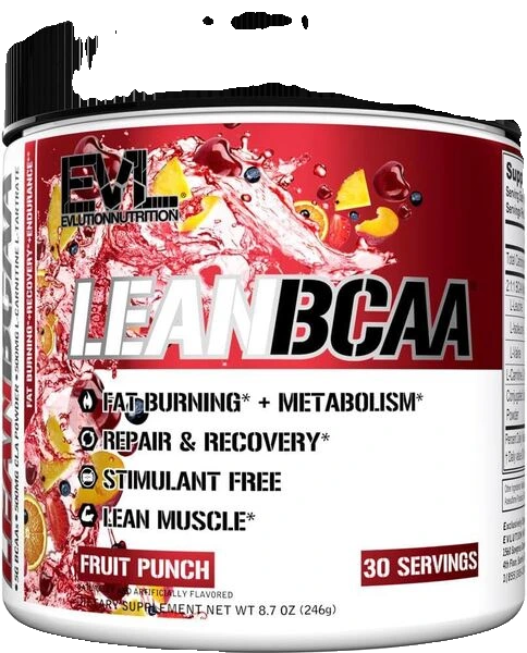 Lean BCAA, Fruit Punch - 246 grams