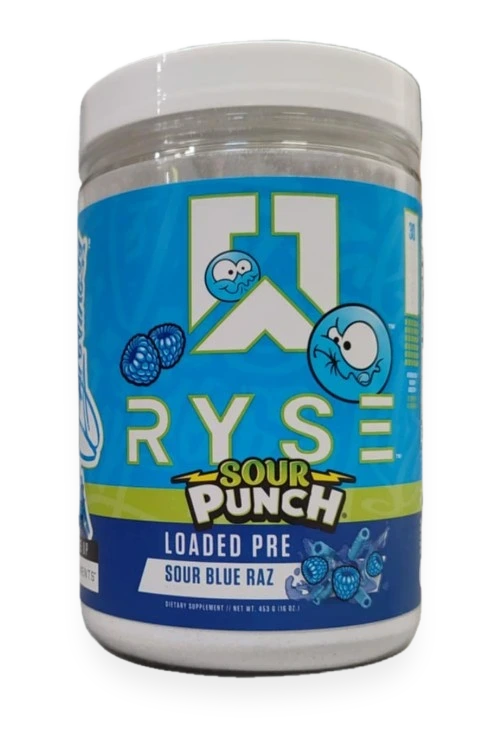 Loaded Pre, Sour Punch Sour Blue Raz - 453 grams