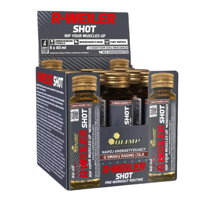 R-Weiler Shot, Raging Cola - 9 x 60 ml.