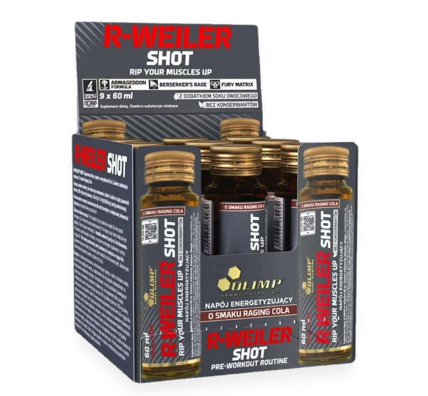 R-Weiler Shot, Raging Cola - 9 x 60 ml.