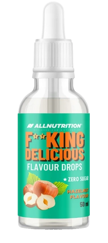 Fitking Delicious Flavour Drops, Hazelnut - 50 ml.