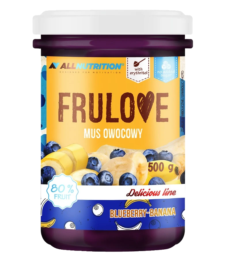 Frulove Mousse, Blueberry-Banana - 500 grams