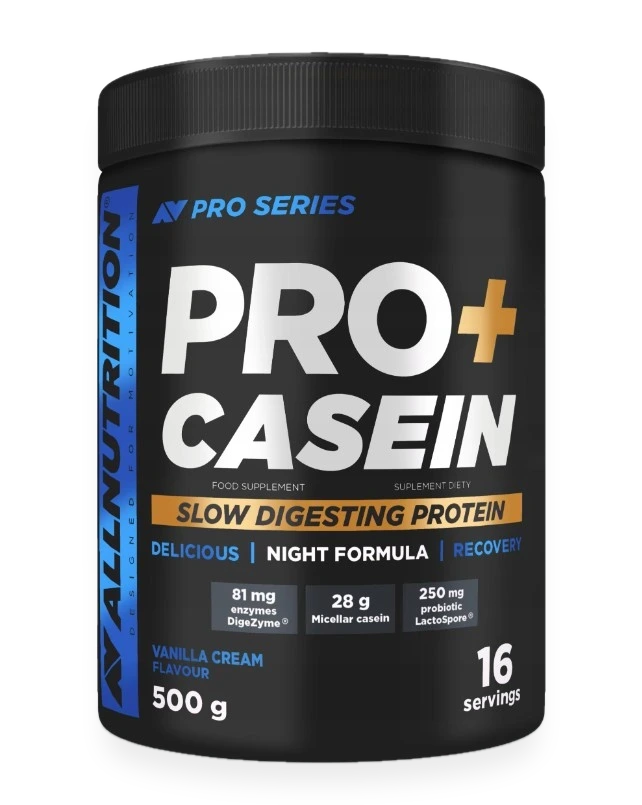 Pro+ Casein, Vanilla Cream - 500 grams