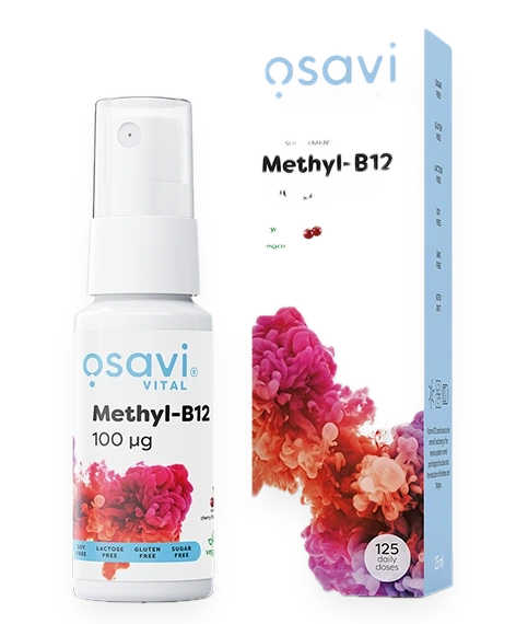 Methyl-B12 Oral Spray, 100mcg (Cherry) - 25 ml.