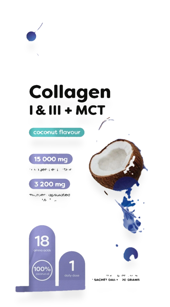 Collagen I & III + MCT, Coconut - 20 grams (1 serving)