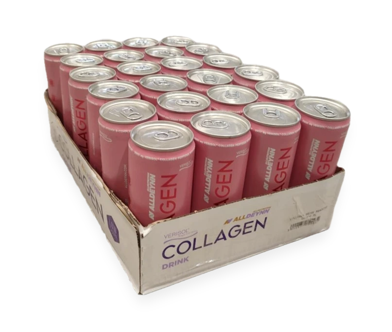 AllDeynn Collagen Drink, Peachini - 24 x 330 ml.