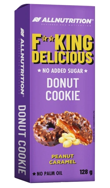 Fitking Delicious Donut Cookie, Peanut Caramel - 128 grams