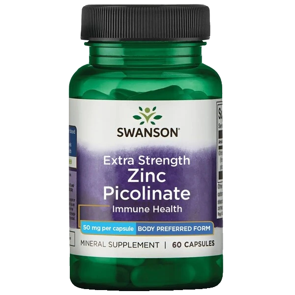 Zinc Picolinate Body Preferred Form, 50mg Extra Strength - 60 caps