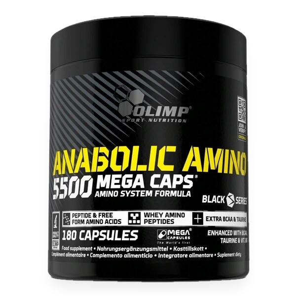 Anabolic Amino 5500, Mega Caps - 180 caps