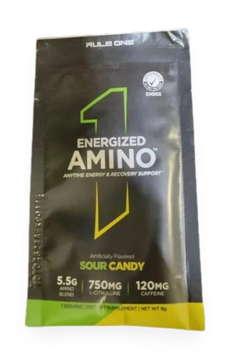 Energized Amino, Sour Candy - 9 grams (1 serving)