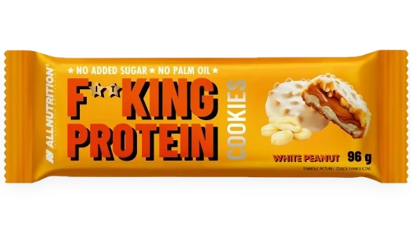 Fitking Protein Cookies, White Peanut - 6 cookies