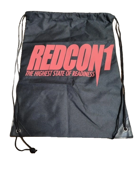 Redcon1 The Highest State Of Readiness Drawstring Bag - Red on Black