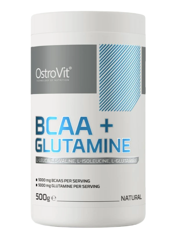 BCAA + Glutamine, Natural - 500 grams