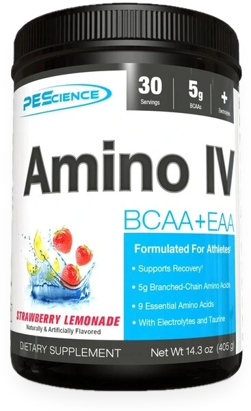 Amino IV, Strawberry Lemonade - 405 grams