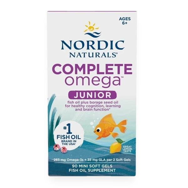 Complete Omega Junior, 283mg Lemon - 90 mini softgels