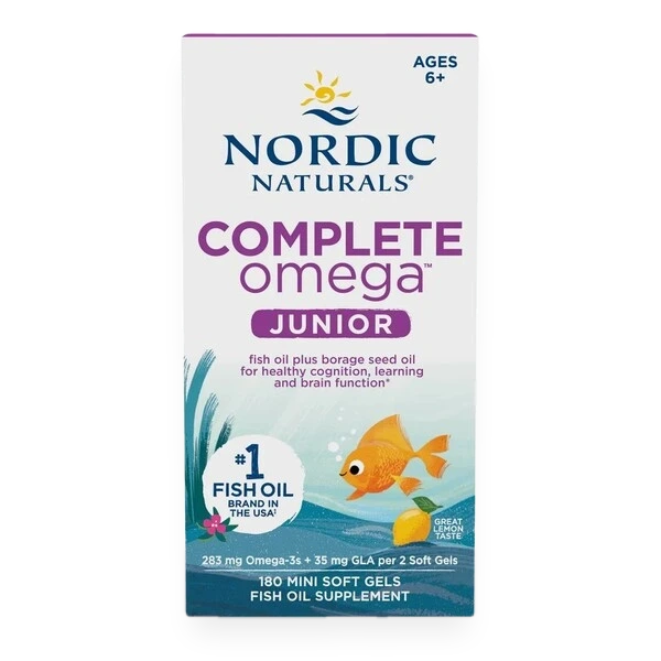 Complete Omega Junior, 283mg Lemon - 180 mini softgels
