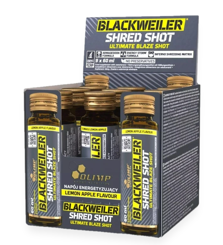Blackweiler Shred Shot, Lemon Apple - 9 x 60 ml.