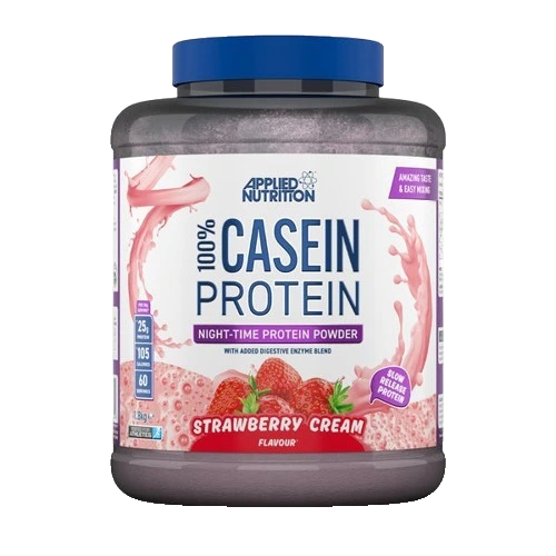 100% Casein Protein, Strawberry Cream - 1800 grams