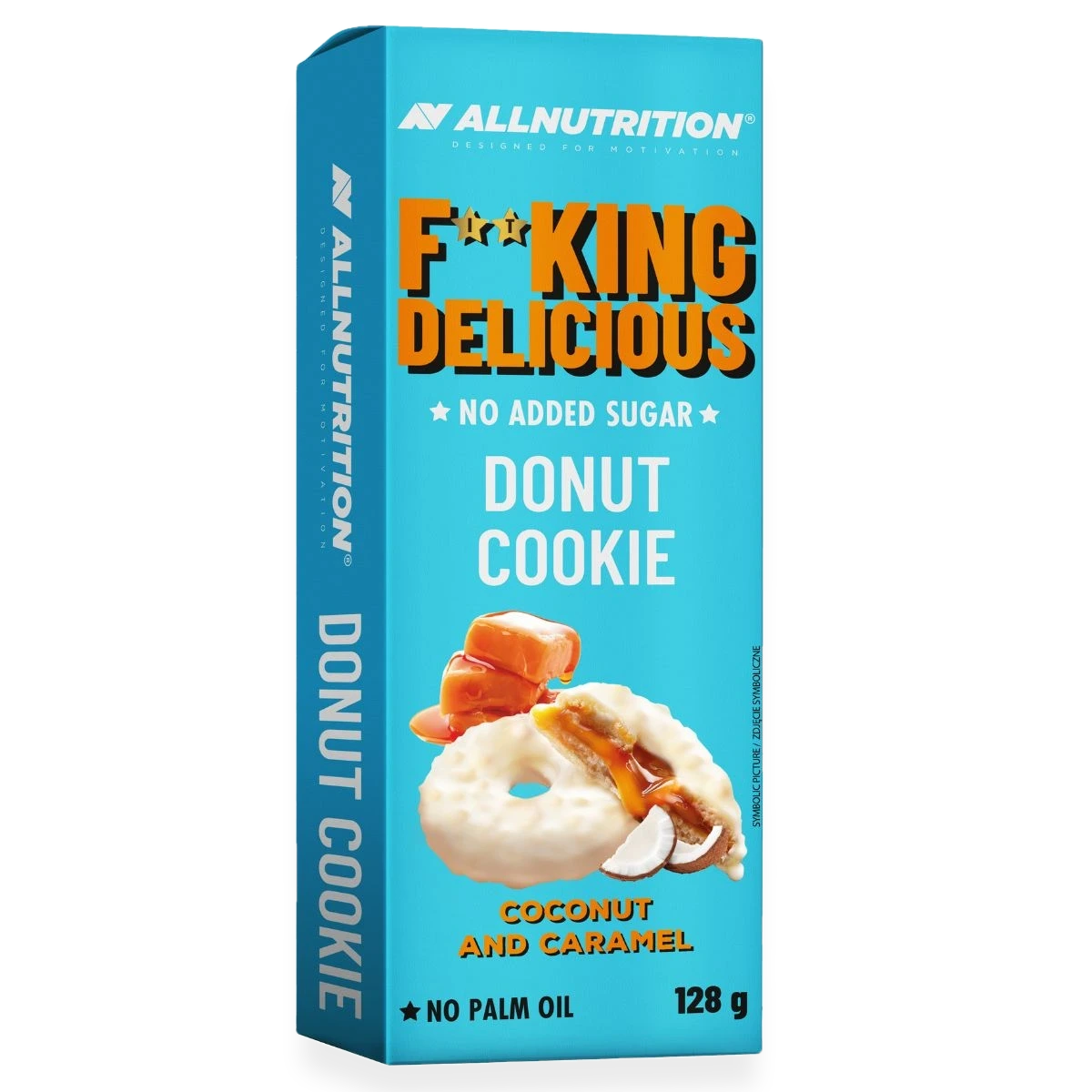 Fitking Delicious Donut Cookie, Coconut and Caramel - 128 grams