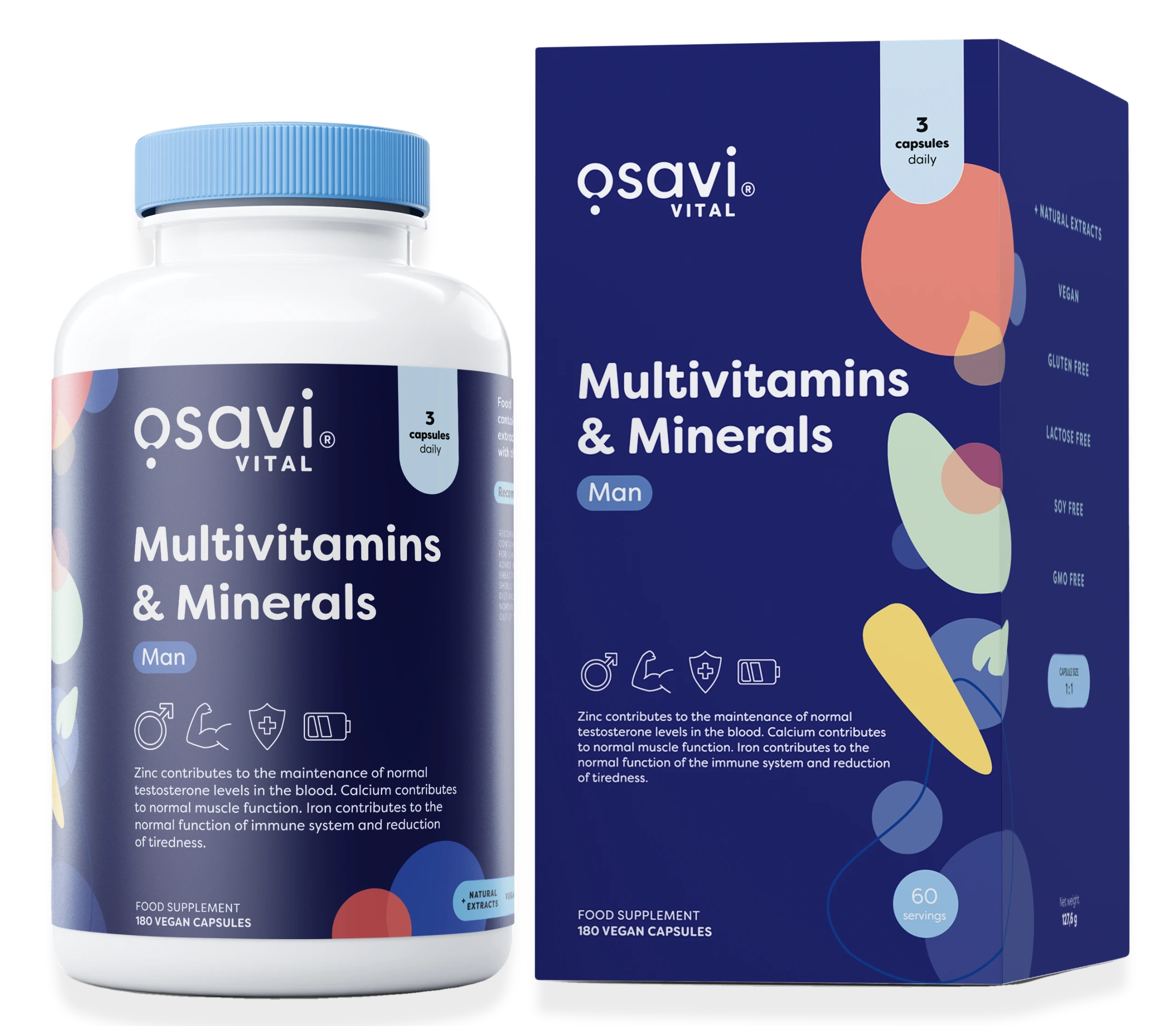 Multivitamins & Minerals Man - 180 vegan caps