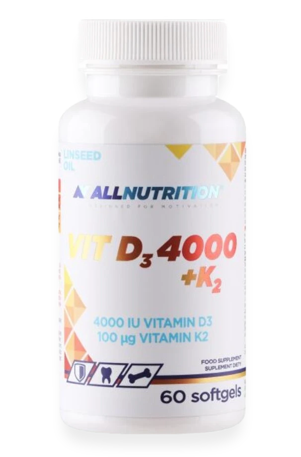 Vit D3 4000 + K2 - 60 softgels