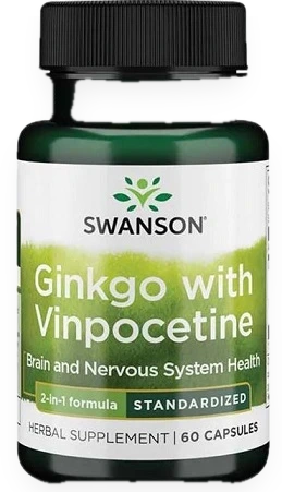 Ginkgo with Vinpocetine Standardized - 60 caps
