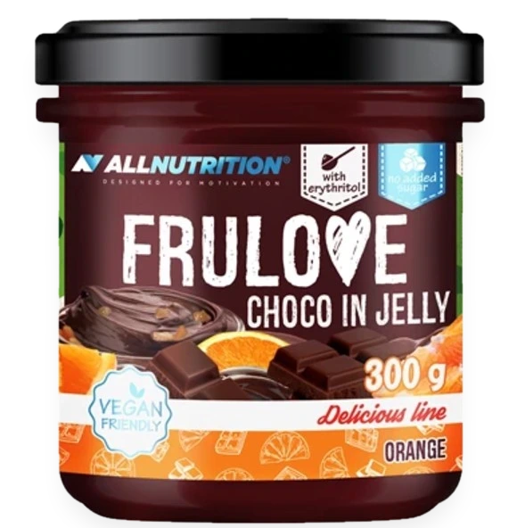Frulove Choco In Jelly, Orange - 300 grams