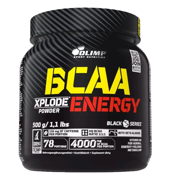 BCAA Xplode Energy, Fruit Punch - 500 grams