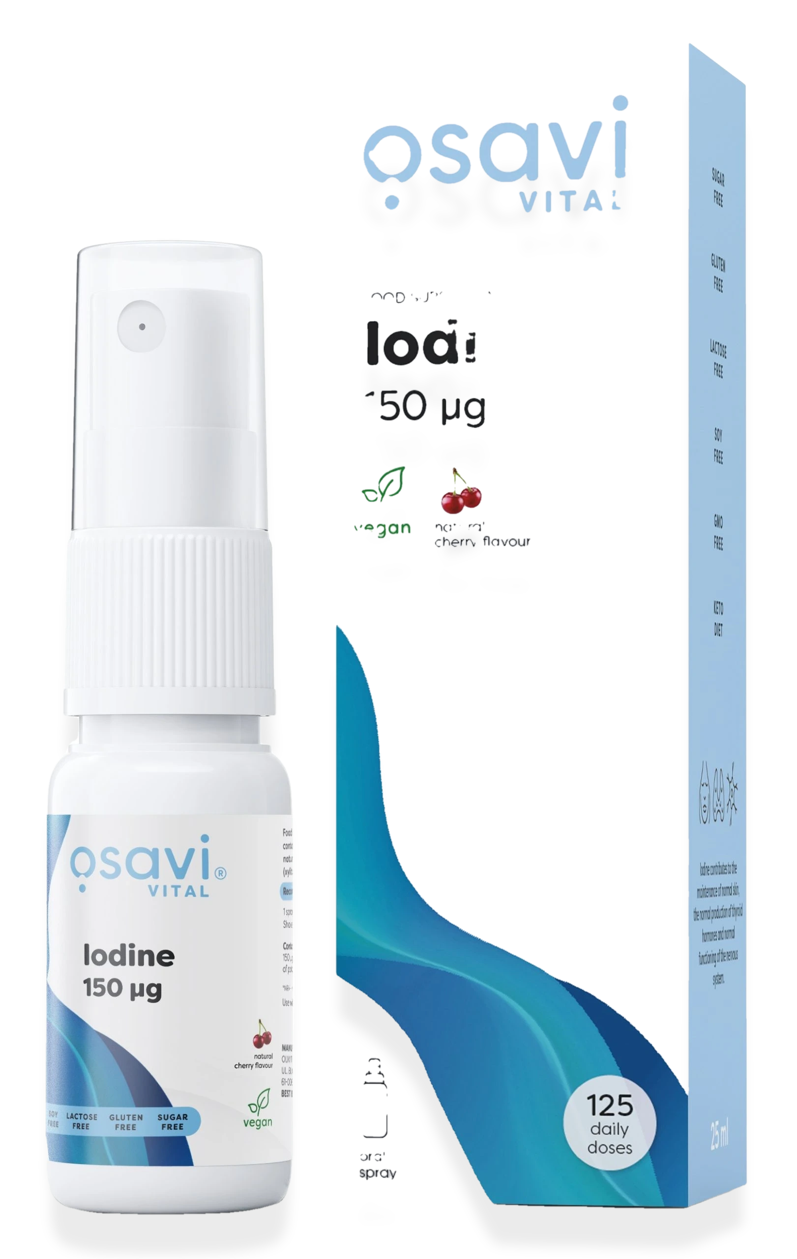Iodine Oral Spray, 150mcg (Cherry) - 25 ml.
