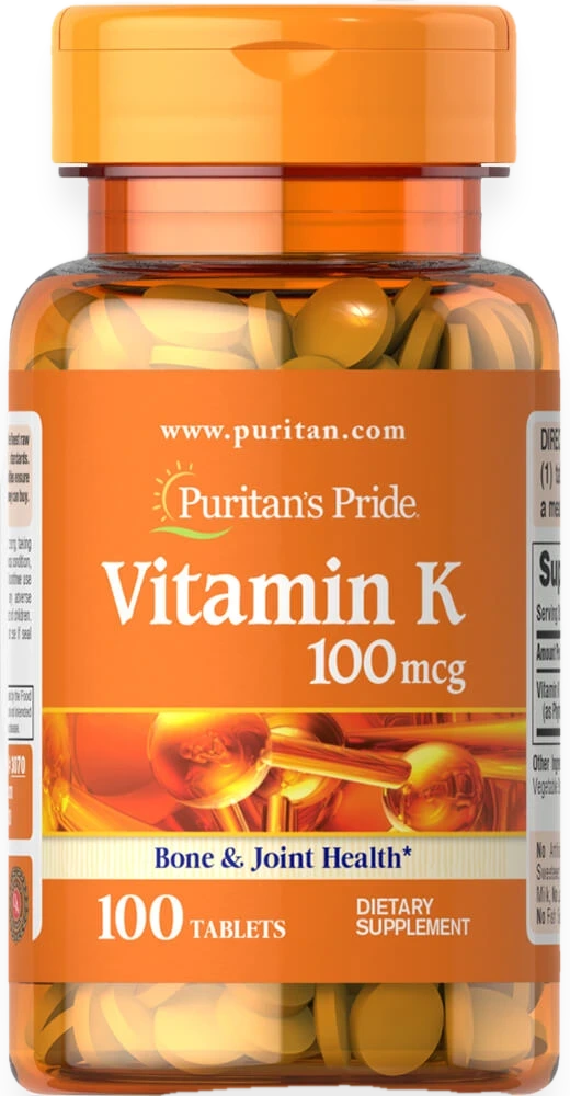 Vitamin K, 100mcg - 100 tablets