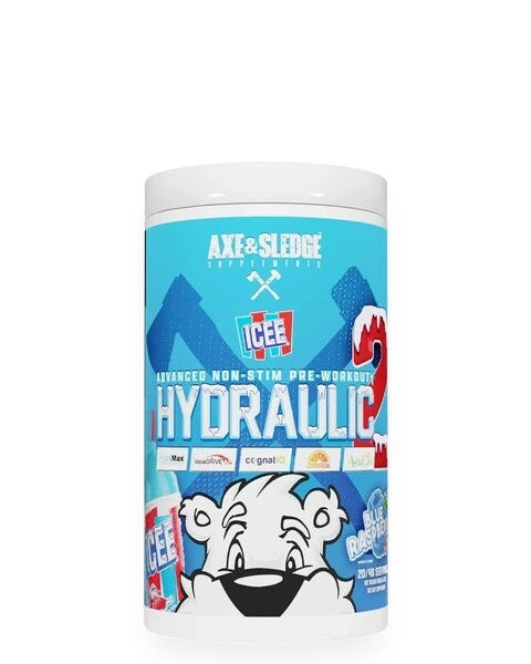 Hydraulic V2 Non-Stim Pre-Workout, ICEE Blue Raspberry - 450 grams