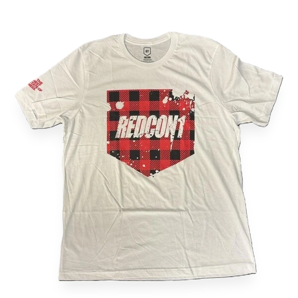 Red Plaid Shield T-Shirt - XX-Large
