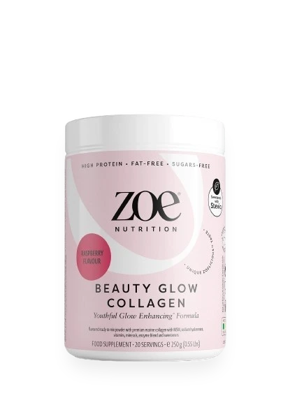 Beauty Glow Collagen, Raspberry - 250 grams