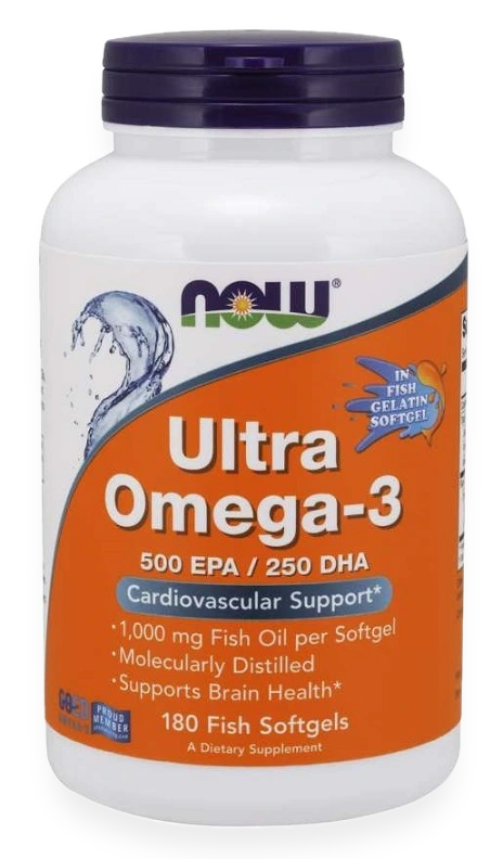 Ultra Omega-3 (In Fish Gelatin Softgels) - 180 fish softgels